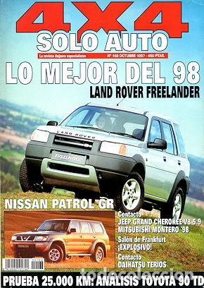 Voitures: SOLO AUTO 4X4 N&ordm; 168 NISSAN PATROL GR TOYOTA LAND CRUISER 90 TD JEEP GRAND CHEROKEE V8 LX
