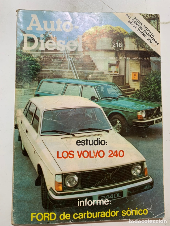 Autos: Revista auto-diesel n&ordm; 218 Ficha tecnica del camion barreiros 64-34 turbo 300