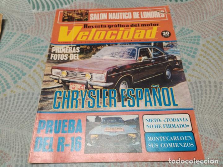 Coches: REVISTA GRAFICA DEL MOTOR VELOCIDAD 25 DE ENERO 1975 NUM.698 MIREN FOTOS