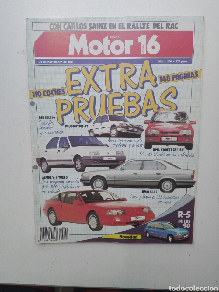 Coches: MOTOR 16 - 266 / 1988 - EXTRA PRUEBAS - 148- PAG - Foto 1