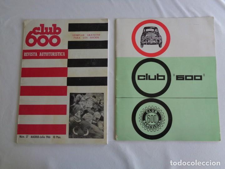 Coches: 2 REVISTAS DEL CLUB SEAT 600