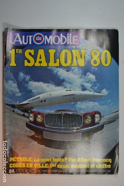 Coches: 1980 REVISTA L`AUTOMOBILE SALON ALFA ROMEO - FERRARI - MINI - ROLLS ROYCE