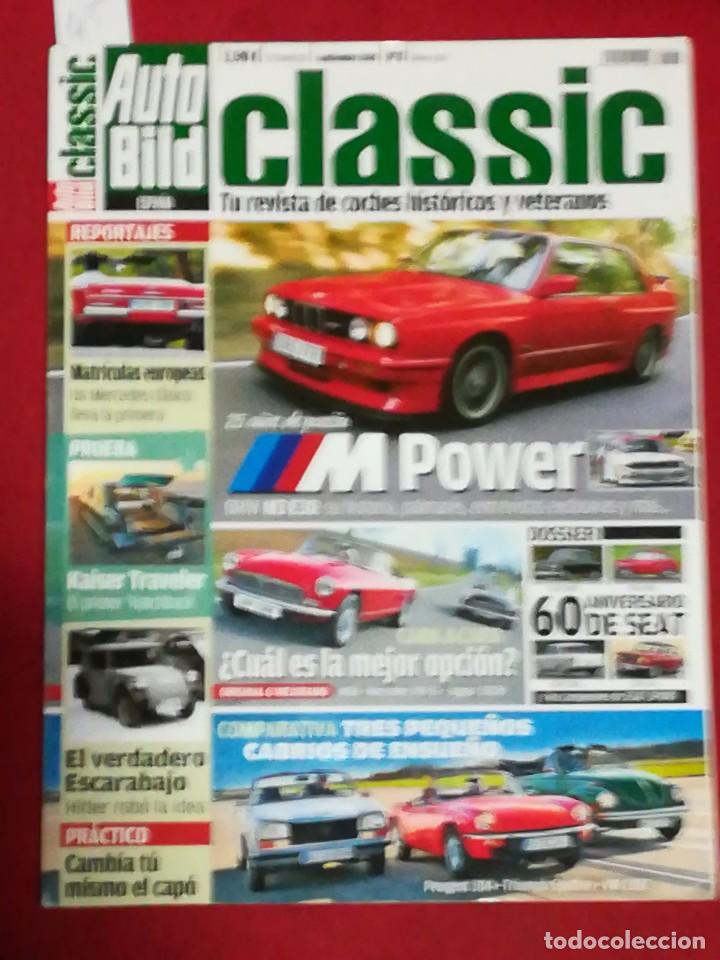 Coches: Auto bild classic 8 septiembre 2010 BMW M3 E30 Mercedes 190 sl Jaguar ss100 aniversario Seat vw1302