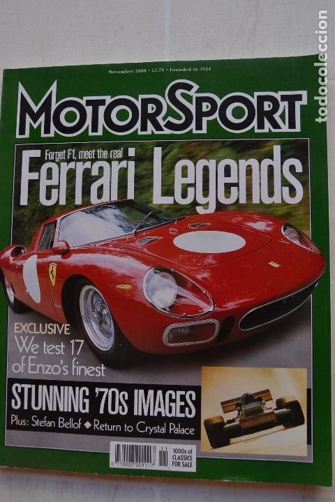 Coches: 2000 REVISTA MOTOR SPORT - FERRARI LEGEND CARS