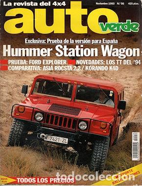 Coches: AUTO VERDE N&ordm; 56 HUMMER FORD EXPLORER XLT MERCEDES 500 GE BRABUS 5.6 ROCSTA 2.2 / KORANDO K4D