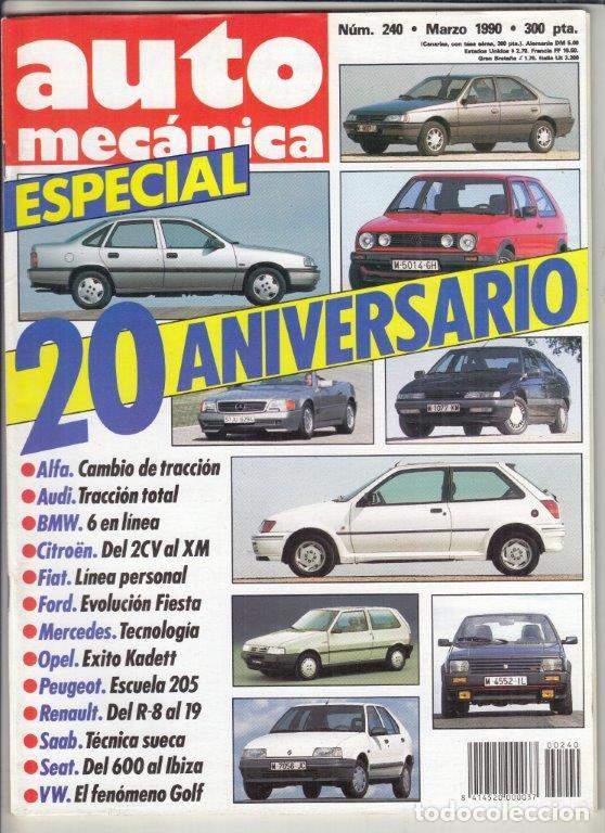 Coches: REVISTA AUTOMECANICA N&ordm; 240 A&Ntilde;O 1990. EST. TEC: MAZDA 323 GT. CITROEN XM 2.0 Y CITROEN 2.0 V6.