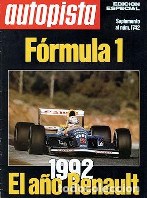 Coches: FORMULA 1 1992 AUTOPISTA EDICION ESPECIAL