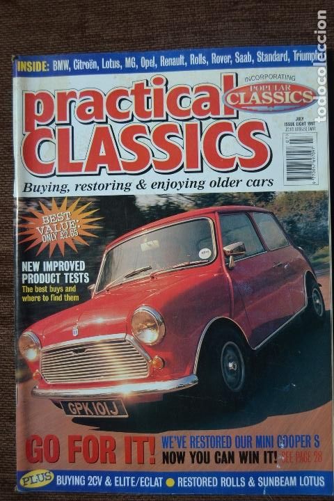 Coches: 1997 REVISTA PRATICAL CLASSICS - MINI COOPER S RESTORE - SUNBEAM LOTUS - CITROEN 2CV