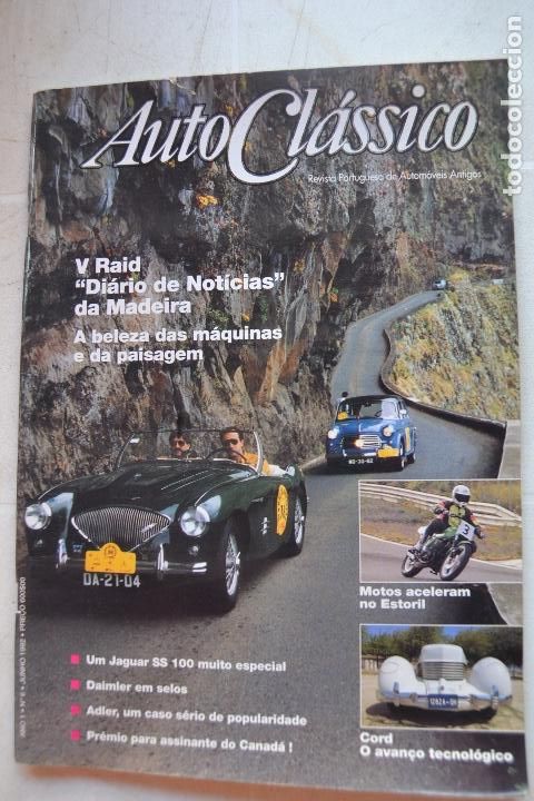 Coches: 1992 REVISTA AUTO CL&Aacute;SSICO - JAGUAR SS100 - ADLER - CORD - MOTOS EN ESTORIL