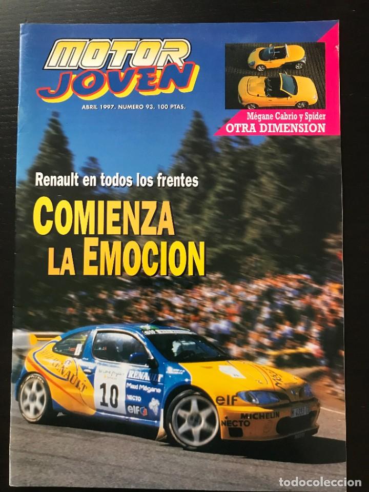 Coches: MOTOR JOVEN N&ordm; 93 - REVISTA RENAULT - FORMULA 1 COPA MEGANE RALLYE MAXI HISTORIA CLIO SPIDER CABRIO