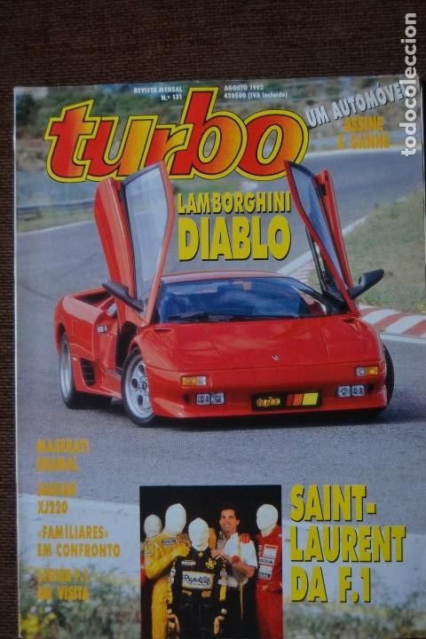 Coches: 1992 REVISTA TURBO - LAMBORGUINI DIABLO - MASERATI SHAMAL - JAGUAR XJ220