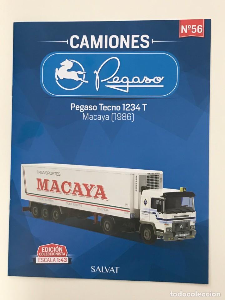 Coches: PEGASO TECNO 1234 T MACAYA (1986) - FASCICULO N&ordm; 56 COLECCION CAMIONES PEGASO SALVAT - SOLO REVISTA