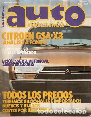 Coches: Revista Automec&aacute;nica n&ordm; 122. mayo 1980. automec-122