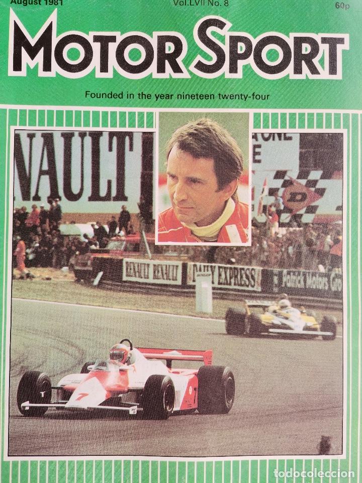 Coches: 1981 REVISTA MOTOR SPORT - SPANISH GRAND PRIX - FERRARI MONDIAL - JAGUAR XJS - FORD 2.8 CAPRI