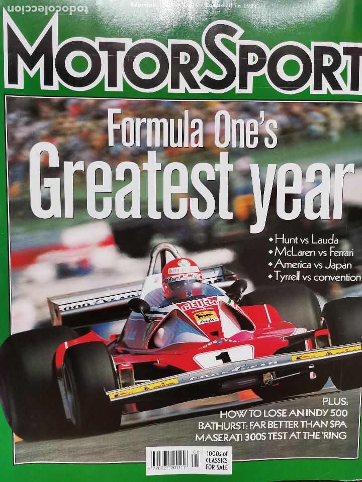 Coches: 2001 REVISTA MOTORSPORT - HUNT VS LAUDA - McLAREN VS FERRARI - AMERICA VS JAPAN