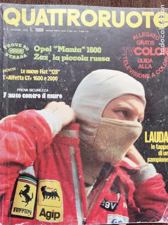 Coches: 1976 N&ordm;245 REVISTA QUATTRORUOTE - LAUDA CAMPEON - FIAT 128 - ALFETTA GT 1600 Y 2000