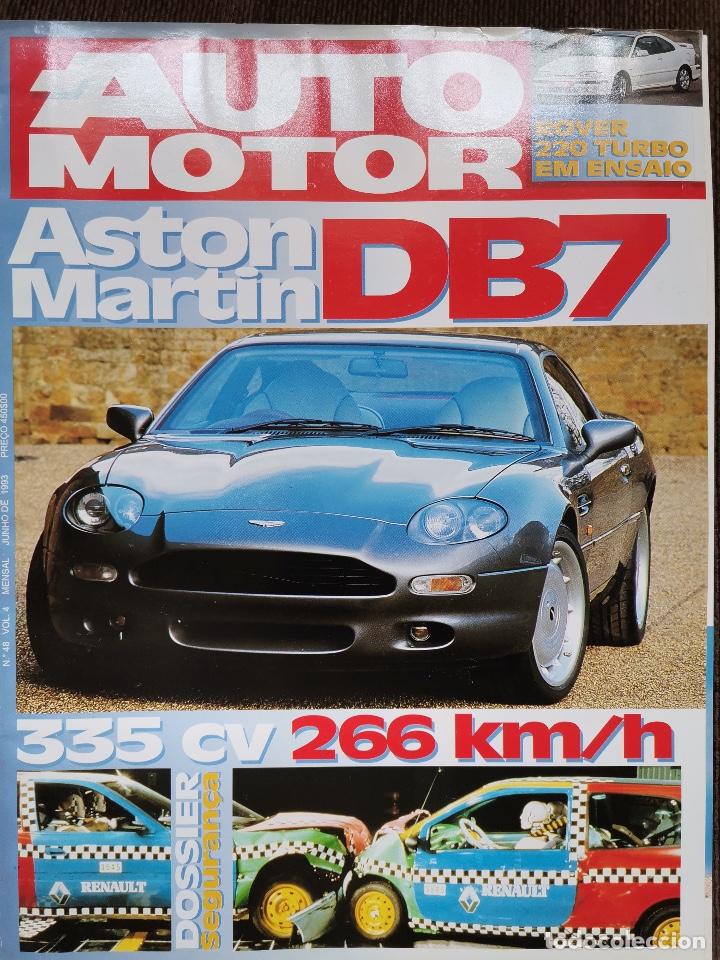 Coches: 1993 REVISTA AUTO MOTOR - ASTON MARTIN DB7 - FERRARI F40 - ROVER 220 TURBO - CLIO WILLIAMS