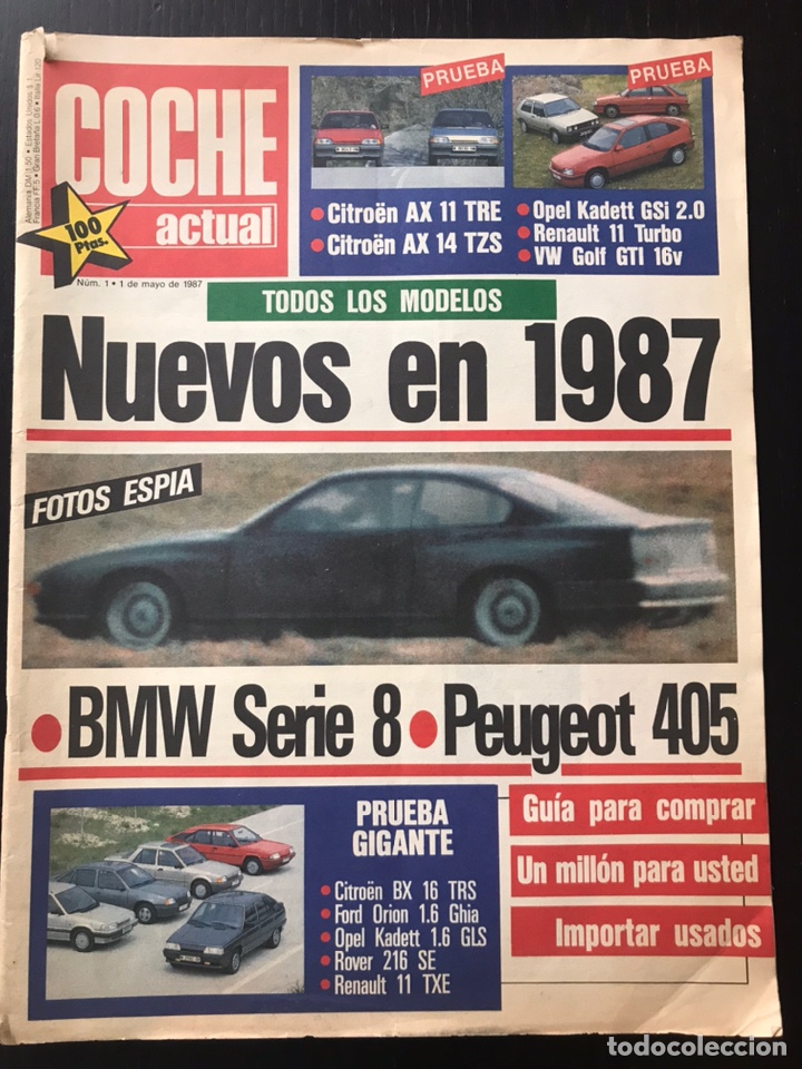 Coches: COCHE ACTUAL N&ordm; 1 - CITROEN AX 11 TRE 14 TZS CITROEN BX 16 TRS FORD ORION 1.6 OPEL KADETT GLS