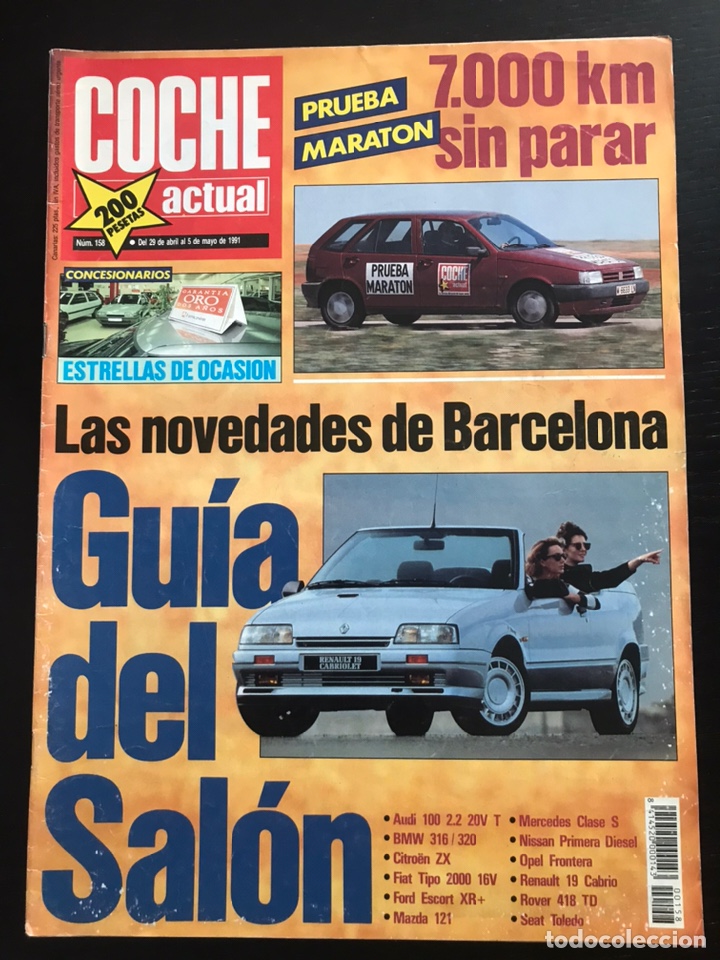 Coches: COCHE ACTUAL N&ordm; 158 - FIAT TIPO 1.8 HONDA HAWK 650 SALON AUTOMOVIL BARCELONA