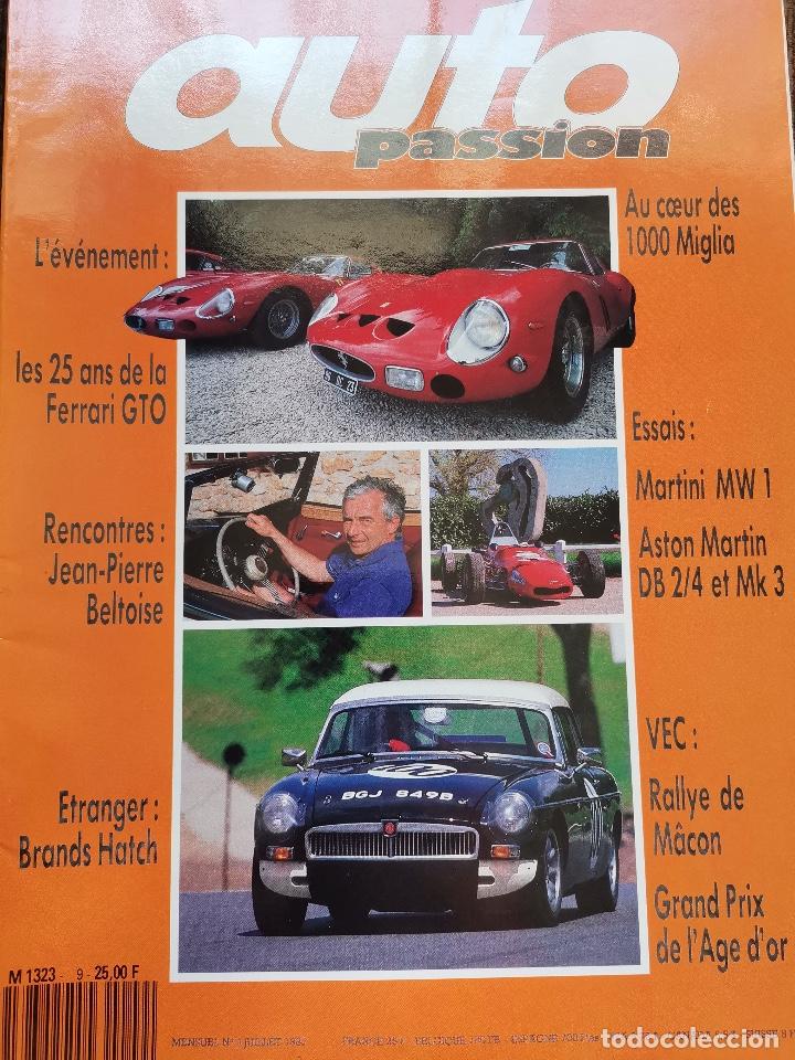 Coches: 1987 REVISTA AUTO PASSION - FERRARI GTO - 1000 MIGLIA - MARTINI MW 1 - ASTON MARTIN DB2/4 Y MK3