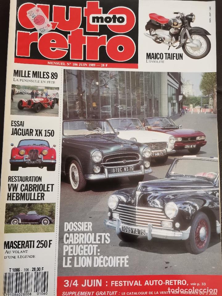 Coches: 1989 REVISTA AUTO RETRO - MILLE MILES 1989 - JAGUAR XK 150 - VW CABRIOLET HEBMULLER - MASERATI 250 F