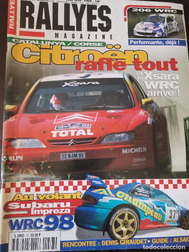 Coches: 1999 REVISTA RALLYES - 206 WRC - CITROEN XSARA WRC - SUBARU IMPRESA WRC 98 - RALLY CATALU&Ntilde;A