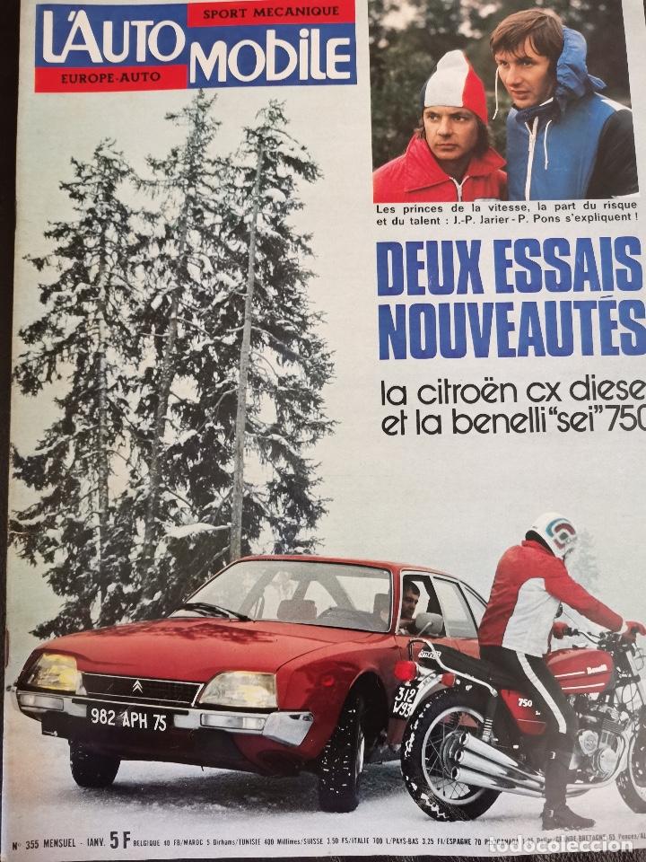 Coches: 1976 REVISTA L`ATOMOBILE - CITROEN CX DIESEL - BENELLI 750 - MINI COOPER