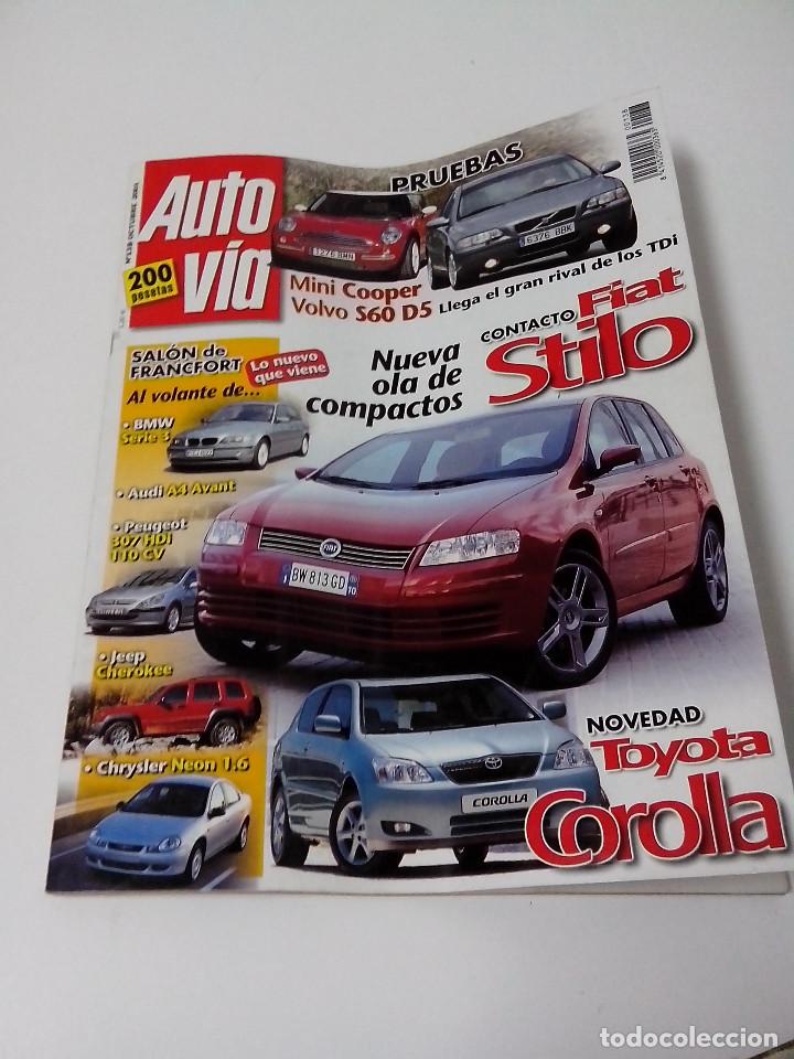 Coches: REVISTA AUTO VIA N&ordm; 138 OCTUBRE 2001 FIAT STILO MINI COOPER TOYOTA COROLLA