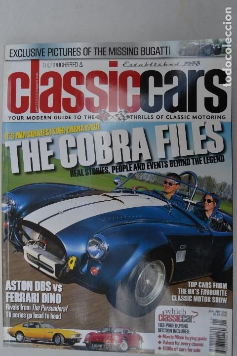 Coches: 2006 REVISTA THOROUGHBRED & CLASSIC CARS - ASTON MARTIN DBS VS FERRARI DINO - THE COBRA FILES