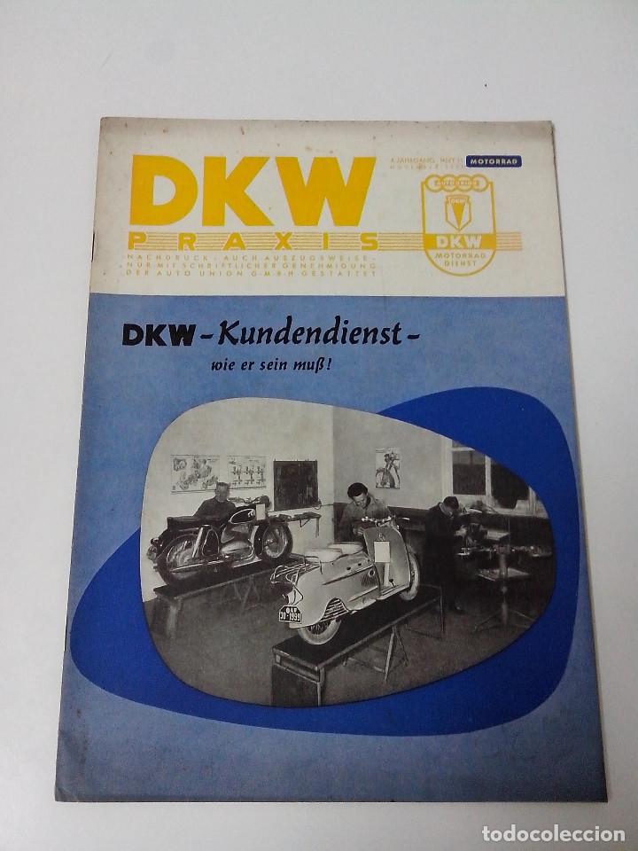 Cars: REVISTA CATALOGO DKW PRAXIS ALEMANA MOTORRAD 1955 AUTO UNION