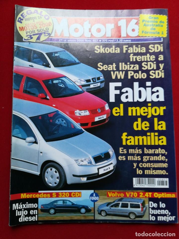 Coches: Motor 16 N 857 marzo 2000 . SEAT ,VW ,Volvo , Mercedes.gadtos de env&iacute;o certificados de 3,6 0&euro;