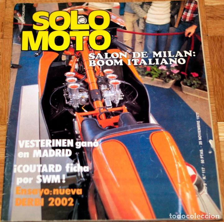 Coches: REVISTA SOLO MOTO, N&Uacute;MERO 117, NOVIEMBRE 1977