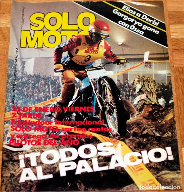 Coches: REVISTA SOLO MOTO, N&Uacute;MERO 222, ENERO 1980