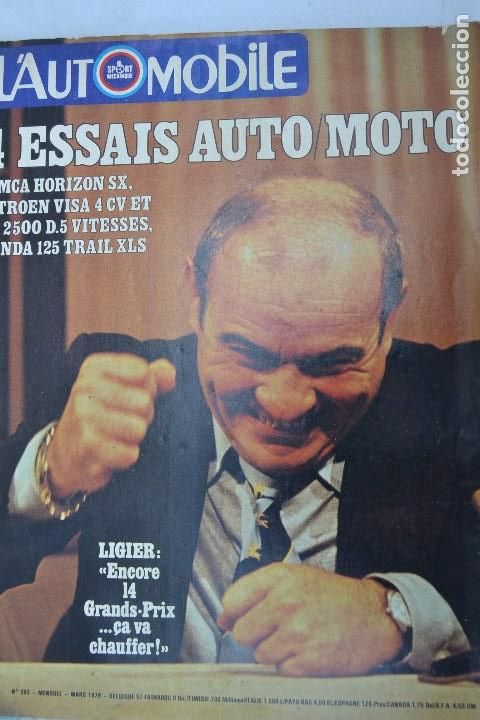 Coches: 1979 REVISTA L`AUTOMOBILE - CITROEN V4 4CV - CITROEN CX 2500 - HONDA 125 TRAIL XLS