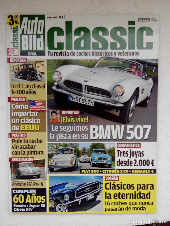 Coches: AUTO BILD CLASIC N&ordm; 1- FOTO SUMARIO- BMW 507 - RENAULT 4 - CITROEN 2CV - FIAT 500 - FORD T