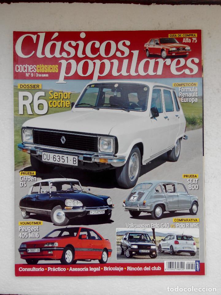 Coches: CLASICOS POPULARES N&ordm; 9 -FOTO SUMARIO- RENAULT 6 - SEAT 800 - CITROEN DS - POLO G40