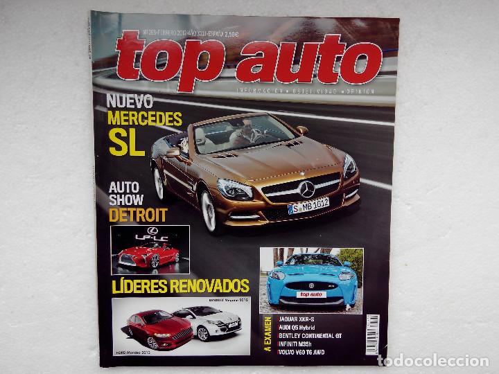 Coches: TOP AUTO N&ordm; 268 FEB 2012-JAGUAR XKR-S - AUDI Q5 HYBRID-INFINITI M35h-VOLVO V60 T6 AWD-HYUNDAI i40 CW