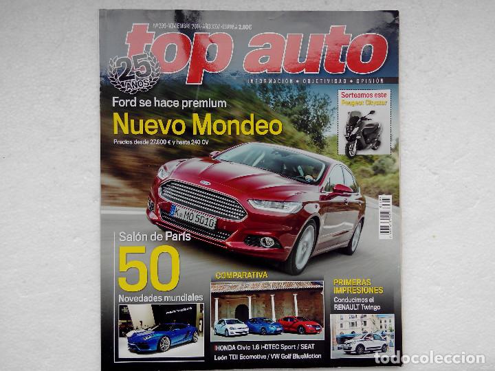 Coches: TOP AUTO N&ordm; 299 NOV 2014-HONDA CIVIC 1.6 i-DTEC SPORT-LEON TDI ECOMOTIVE-VW GOLF BLUEMOTION