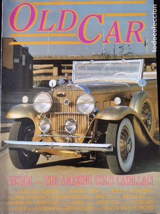 Coches: 1989 REVISTA OLD CAR - JAGUAR SS100 - BMW M1 - RILEY KESTREL - TRIUMPH TR3A - CITROEN - FIAT