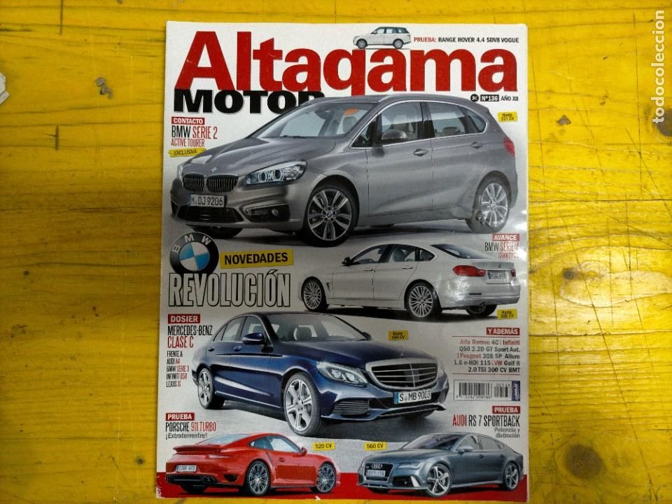 Coches: REVISTA ALTAGAMA - ALTA GAMA N&ordm; 136 -FOTO SUMARIO-PORSCHE 911 TURBO-RS7 SPORTBCK-PEUGEOT 308 HDI