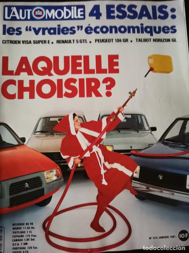 Coches: 1981 REVISTA L`AUTOMOBILE - RALLY CAMPEONATO DEL MONDO - CITROEN VISA SUPER E - RENAULT 5 GTL