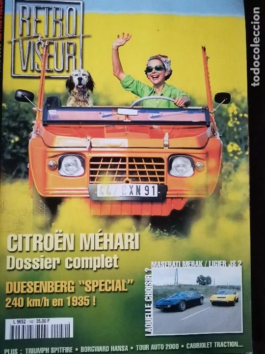 Coches: 2000 REVISTA RETRO VISEUR - DOSSIER COMPLETO CITROEN MEHARI - MASERATI MERAK