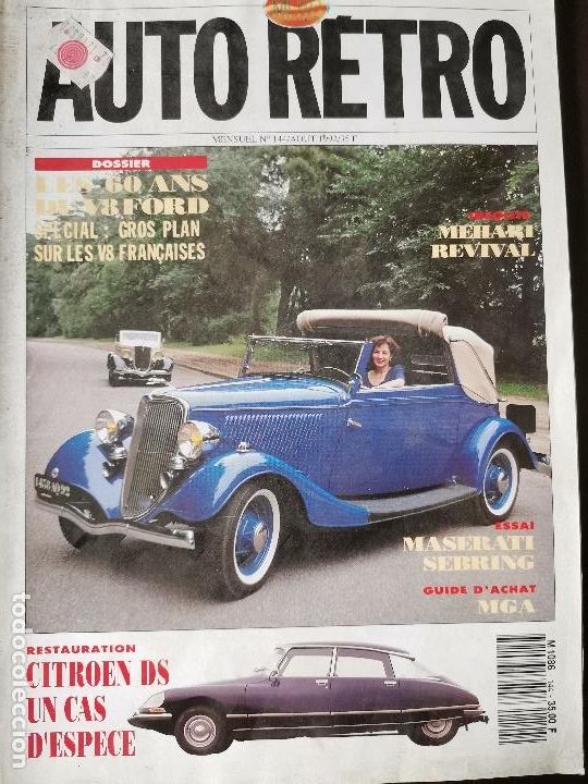 Coches: 1992 REVISTA AUTO RETRO - CITROEN DS - FORD V8 - MASERATI SEBRING