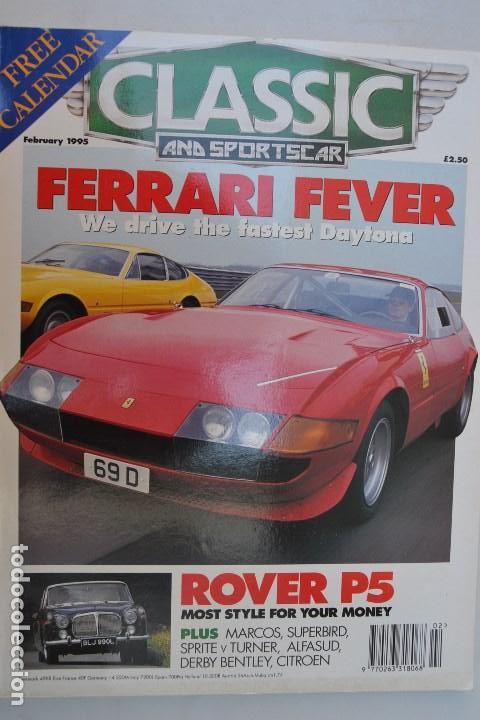 Coches: 1995 REVISTA CLASSIC AND SPORTSCAR - FERRARY DAYTONA - ROVER P5 - MARCOS - BENTLEY