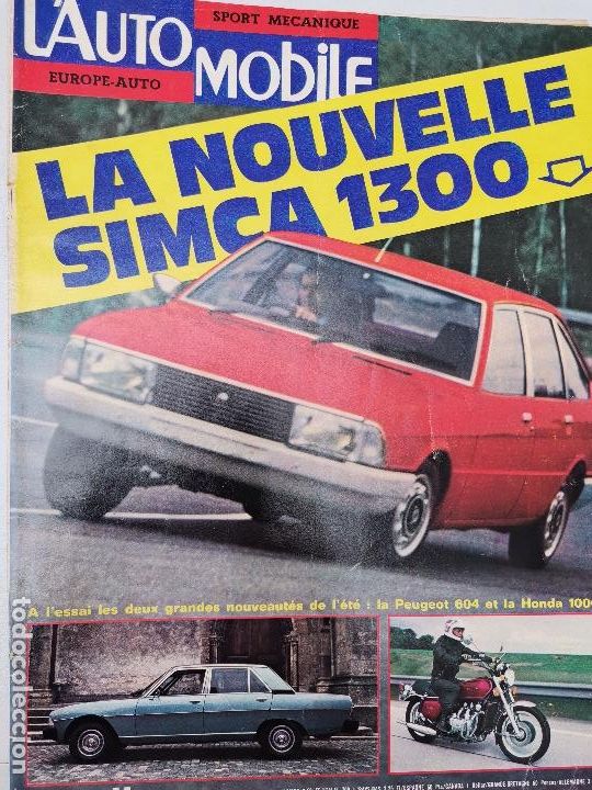 Coches: 1976 REVISTA L`AUTOMOBILE - RENAULT 14 - LIGIER - SPECIAL CITROEN 2CV