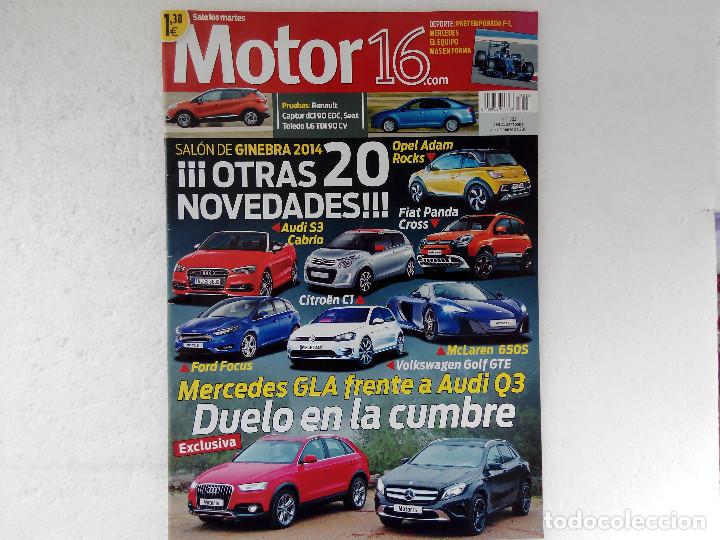 Coches: MOTOR 16 N&ordm; 1582 A&Ntilde;O 2014- RENAULT CAPTUR DCI 90 EDC- SEAT TOLEDO 1.6 TDI 90 CV
