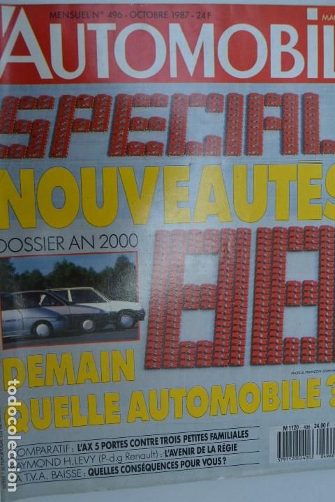Coches: 1987 REVISTA L`AUTOMOBILE - SPECIAL NOVIDADES 1988 -ASTON MARTIN VANTAGE V8 - HONDA PRELUDE