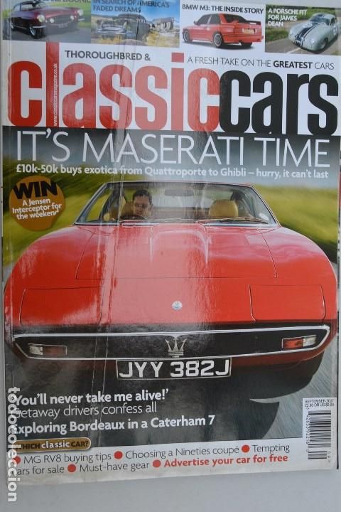 Coches: 2007 REVISTA THOROUGHBRED & CLASSICCARS - JAGUAR SUPERSONIC . MG RV8 - MASERATI