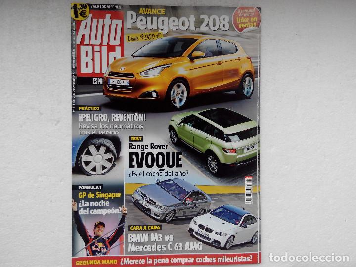 Coches: AUTO BILD N&ordm; 303 A&Ntilde;O 2011-RANGE ROVER EVOQUE 2.2 SD4-BMW MW - BM C63 AMG-BMW 120D- OPEL AMPERA