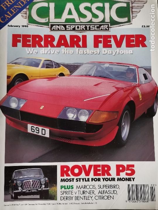 Coches: 1995 REVISTA CLASSIC AND SPORTSCAR - ROVER P5 - FERRARI DAYTONA - DERBY BENTLEY